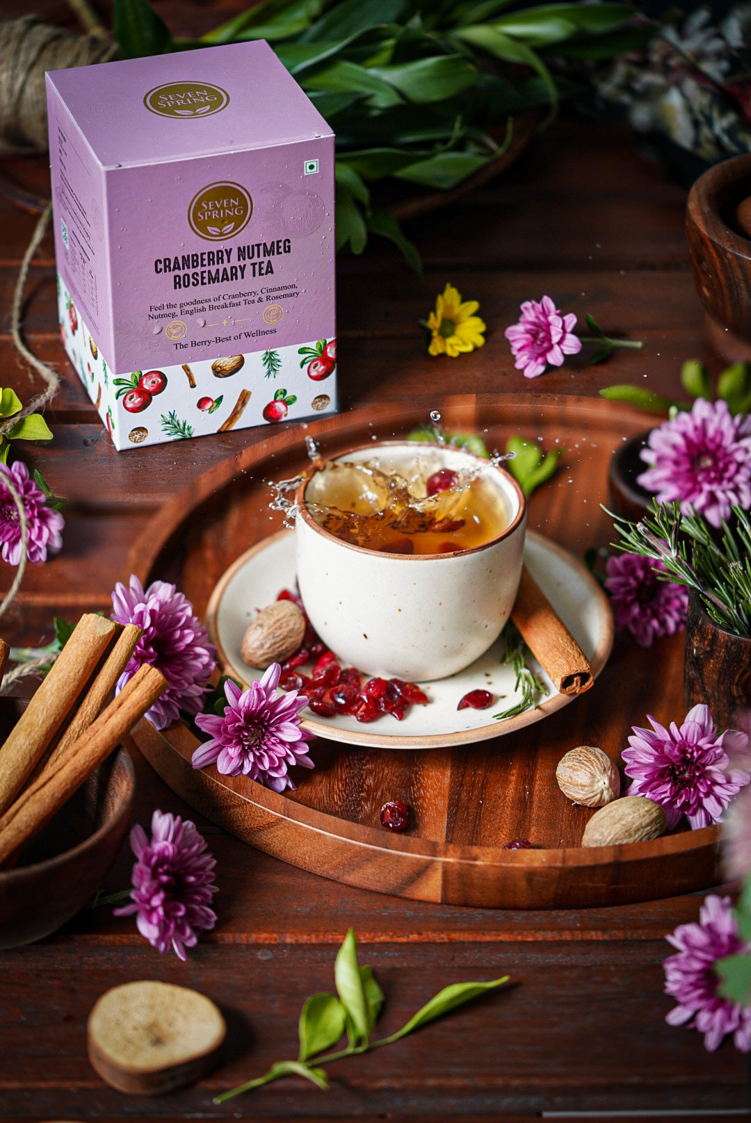 Cranberry Nutmeg Rosemary Tea