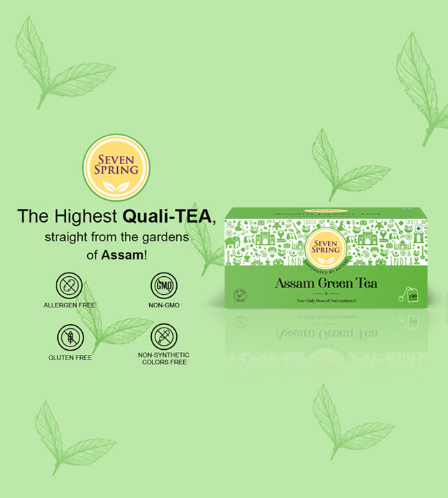 Premium Organic Green Tea & Herbal Blends for Weight Loss & Kidney Health - Seven Spring