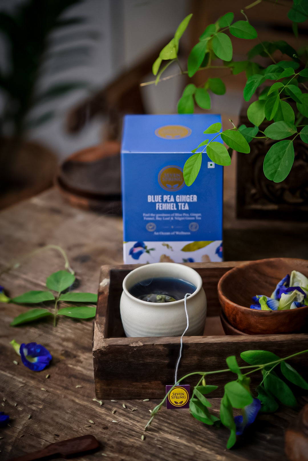 Blue Pea Ginger Fennel Tea