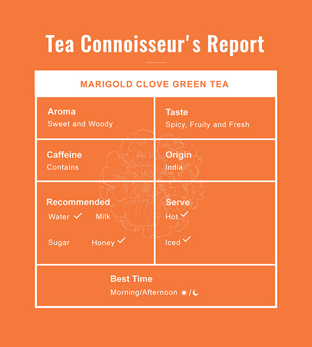 Warm Marigold Clove Green Tea